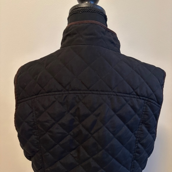 *G.H. BASS & CO.* Black x Brown Button Down Vest Jacket Size Medium - Picture 5 of 8